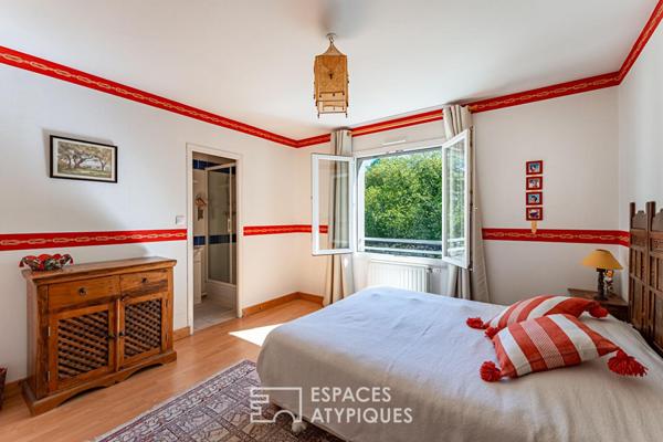 Maison familiale 5ch, jardin et piscine proche forêt