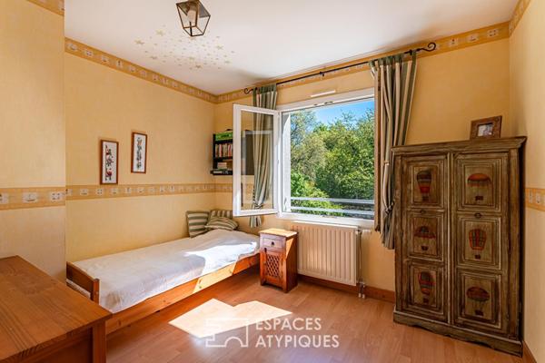 Maison familiale 5ch, jardin et piscine proche forêt