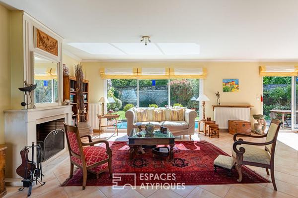 Maison familiale 5ch, jardin et piscine proche forêt