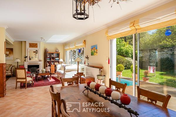 Maison familiale 5ch, jardin et piscine proche forêt