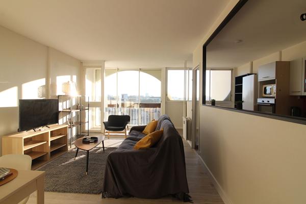 Appartement meublé à louer à Angers proche du tramway