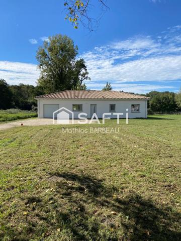Maison neuve PMR 2025 100m2 T4 garage et jardin