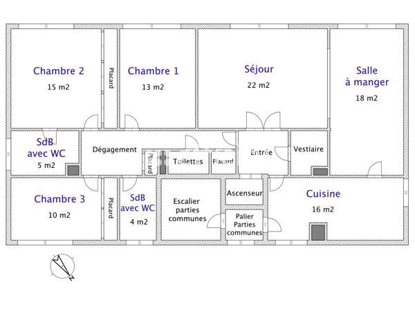 Appartement 5 pièces - 125 m² Exclusivité