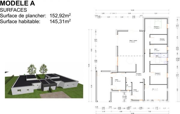 Maison à vendre 6 pièces 152,92 m² Corquilleroy