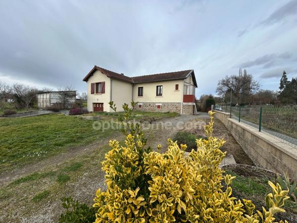 Maison à vendre 4 pièces CHATEAUPONSAC (87) sur terrain de 3500m2