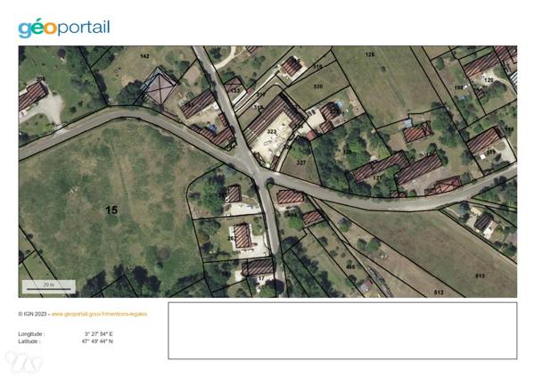 Terrain à bâtir su la Commune de CHARBUY cadastré section AZ n°327 d'une superficie de 06a 31ca.