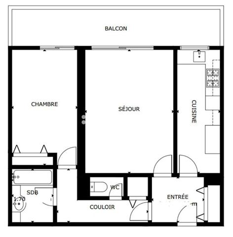 Appartement 2 pièces - 55 m²