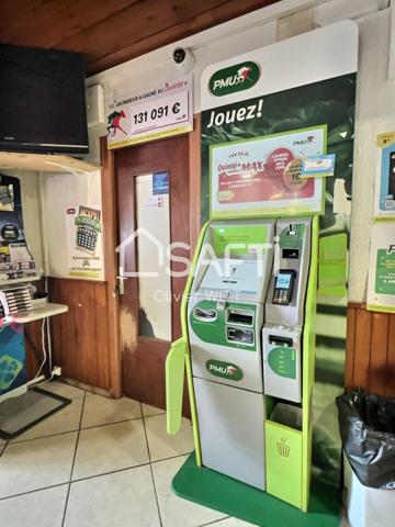 Bureau de tabac, loto, PMU, bar terrasse, et appartement