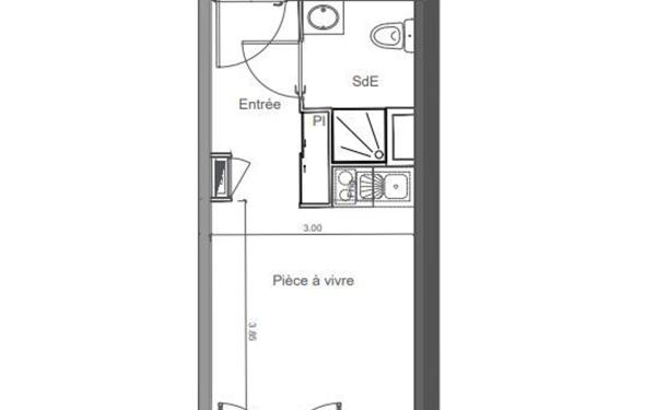 Appartement à vendre    1 pièce • 19,91 m2 Saint-Jean-de-la-Ruelle