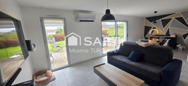 Pavillon plain-pied de 2018, 3 chambres, 1050m² de terrain.