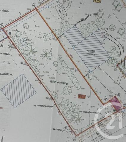 Terrain à vendre  705 m 2   TREILLIERES  - 44