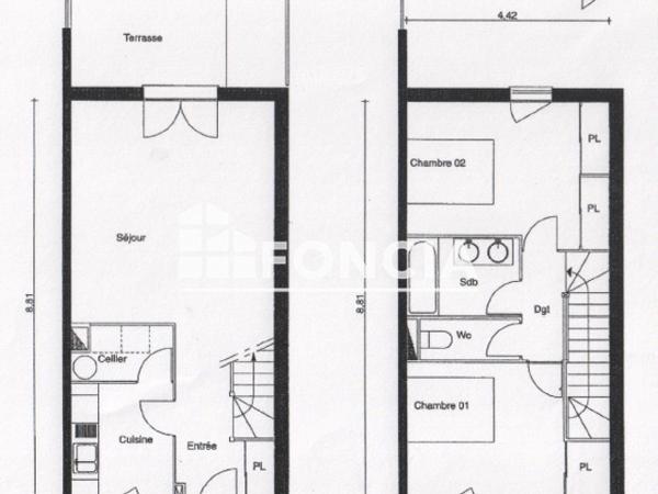 Location Maison 3 pièces 70.17 m² - 26 RUE JULES VERNE Saintes 17100