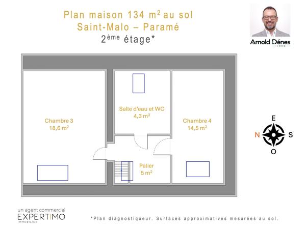Maison de ville familiale 4 ch + bureau – Paramé, Saint-Malo