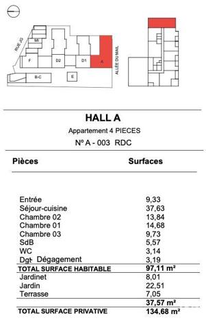 Appartement à vendre 4 pièces 97 m² La Rochelle