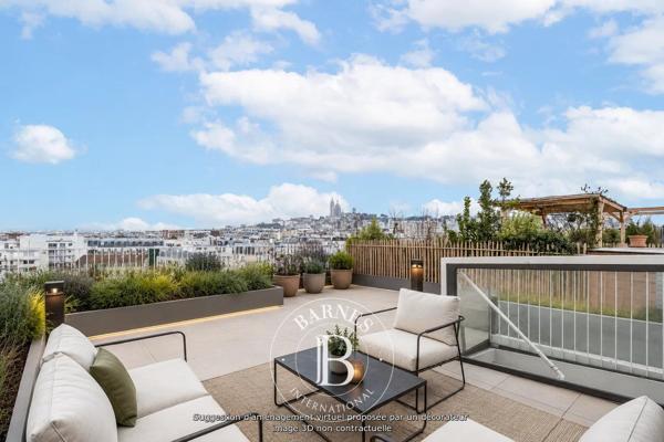 Paris 18ème, Appartement 3 Chambres -  83 m² à vendre