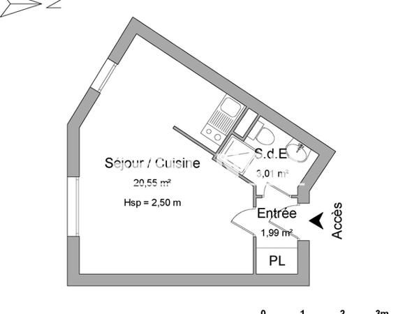 Location Studio 25.55 m² - 93 RUE CHARLES LEGENDRE Limoges 87000