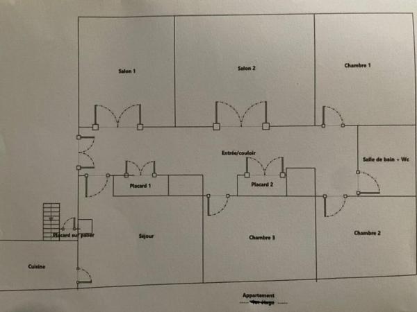 Appartement  lumineux et spacieux  fort potentiel hyper centre