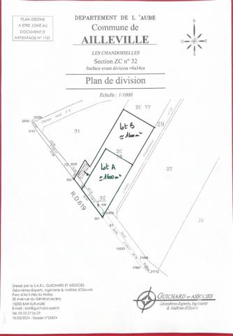 Terrain à vendre  1600 m2 AILLEVILLE - 10