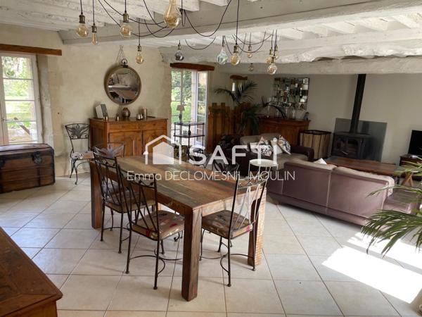 belle propriété en pierre avec dependances