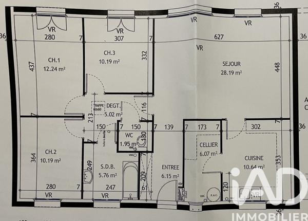 Maison à vendre 4 pièces 96,4 m² Divatte-sur-Loire