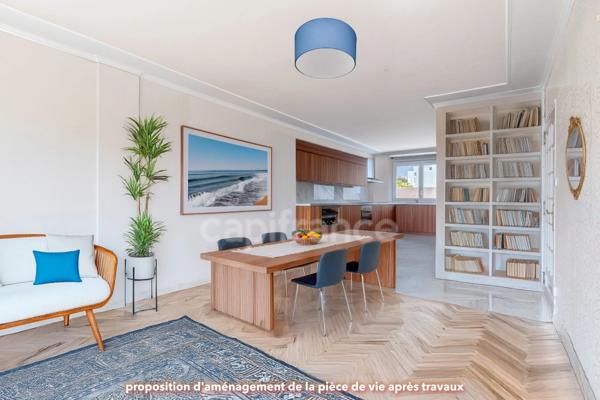 Appartement 4P de 69m² à rénover- 2° étage - balcon sur cour