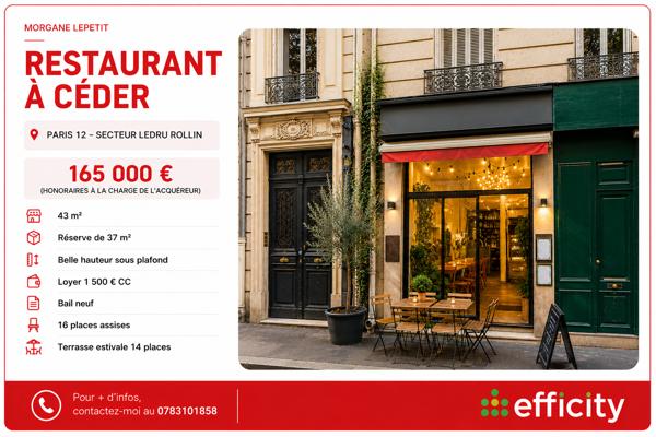 Fonds De Commerce
        
        - 43 m² 165 000 € *
