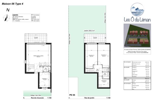 maison à vendre 4 pièces 110m² EVIAN LES BAINS (74)