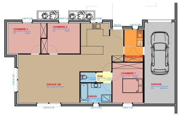 MAISON NEUVE DE 97.62 M² à BOURG EN BRESSE