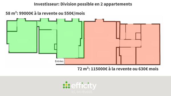 Appartement 4 pièces - 141 m² Exclusivité efficity