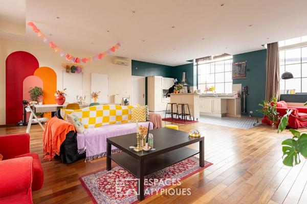 Loft haut en couleurs à Roubaix