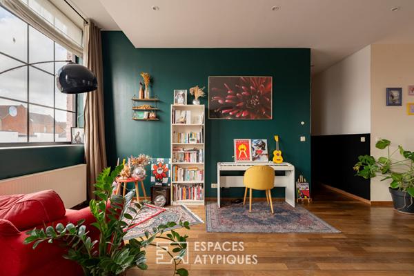 Loft haut en couleurs à Roubaix