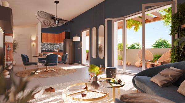 Appartement Neuf à vendre 2 pièces LABARTHE SUR LEZE (31) T2 44,46m2 avec terrasse deux places de parking