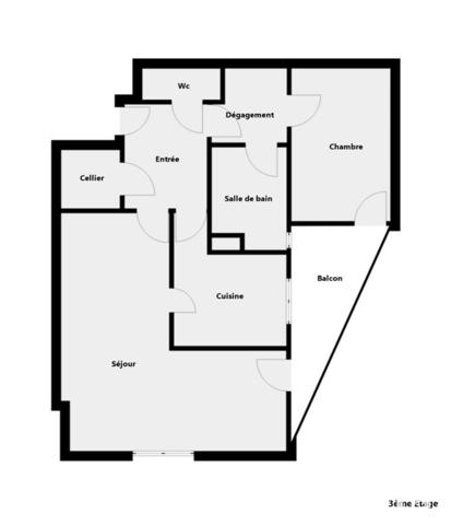 Appartement à vendre 2 pièces 58 m² Mérignac