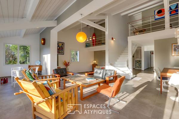 Maison contemporaine avec vue sur une nature préservée