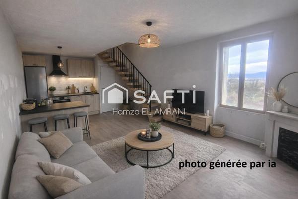 Appartement en duplex dans une belle petite copropriété avec parking