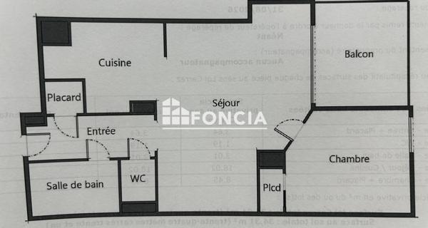 À vendre Appartement 2 pièces 34.31 m² - La Ciotat 13600