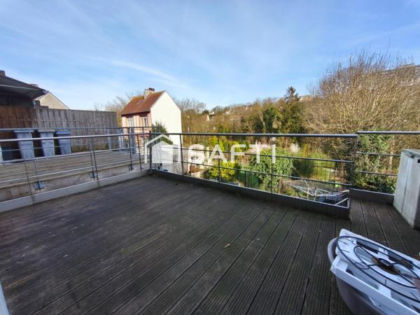 Maison 3 chambres bureau jardin