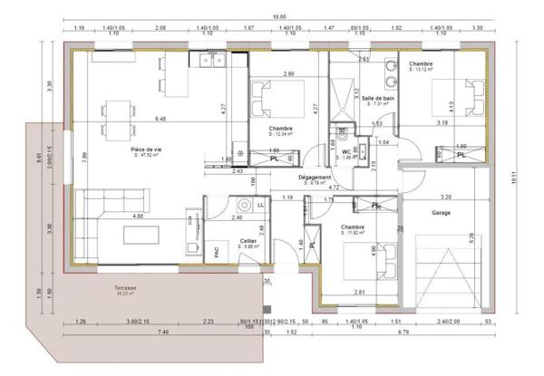 Maison neuve de plain-pied