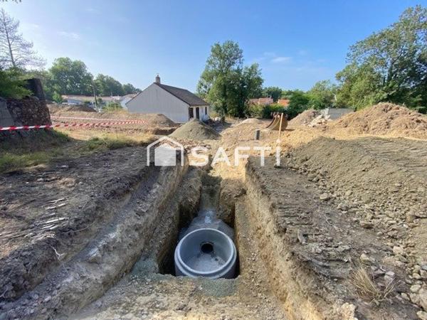 BASSE GOULAINE - terrain constructible viabilisé , premier rideau de 513M²