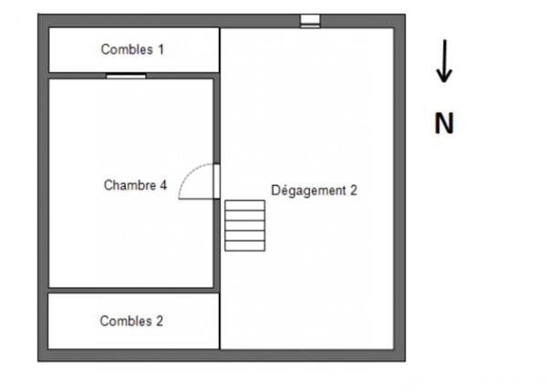 29520 Châteauneuf du Faou maison avec 4  chambres et salle d'eau récente pas de vis à vis