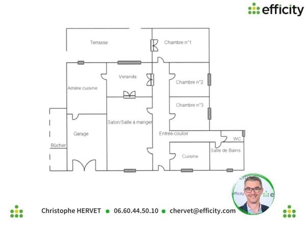 Maison 5 pièces - 130 m² Exclusivité efficity