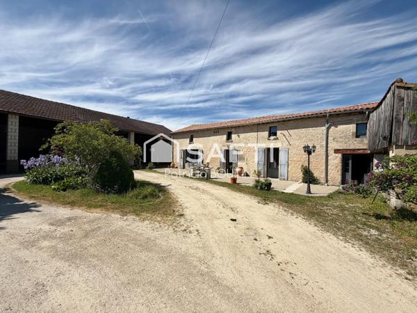 MAISON EN PIERRE 3 CHAMBRES + GRANGE ET DÉPENDANCES A VILLIERS EN PLAINE !