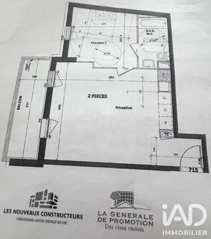 Appartement à vendre 2 pièces 47 m² Drancy