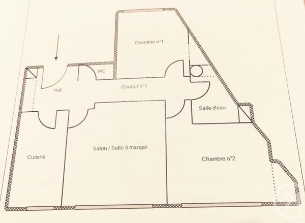 Appartement à vendre  3 pièces - 58,46 m2 ROQUEBRUNE CAP MARTIN - 06
