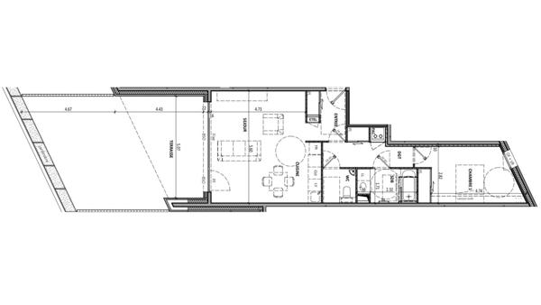 Appartement à vendre 2 pièces 61 m² Aix-les-Bains