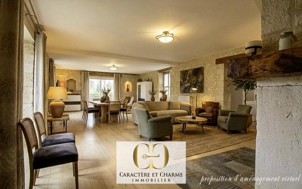 Sarlat-la-Canéda (24200) Sarlat. Propriété en pierre avec gîte et chambres d'hôtes - Piscine chauffée.