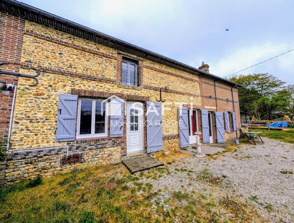 Longère en pierres et briques de 122 m2 à proximité du bourg de Planches et de Ste-Gauburge-Sainte-Colombe : charme authentique et quiétude normande