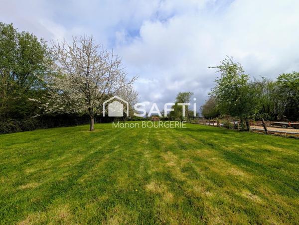 Longère en pierres et briques de 122 m2 à proximité du bourg de Planches et de Ste-Gauburge-Sainte-Colombe : charme authentique et quiétude normande