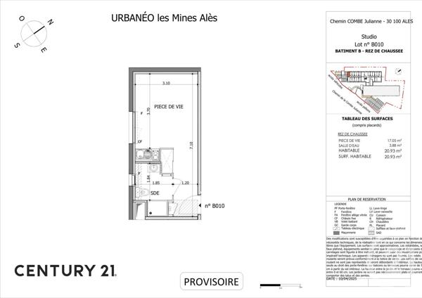 Appartement Studio à vendre  1 pièce - 20,59 m2 ALES - 30