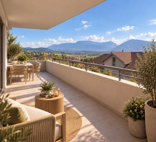 POISY - T3 NEUF DE 65 M² AVEC GRAND BALCON DE 14 M²